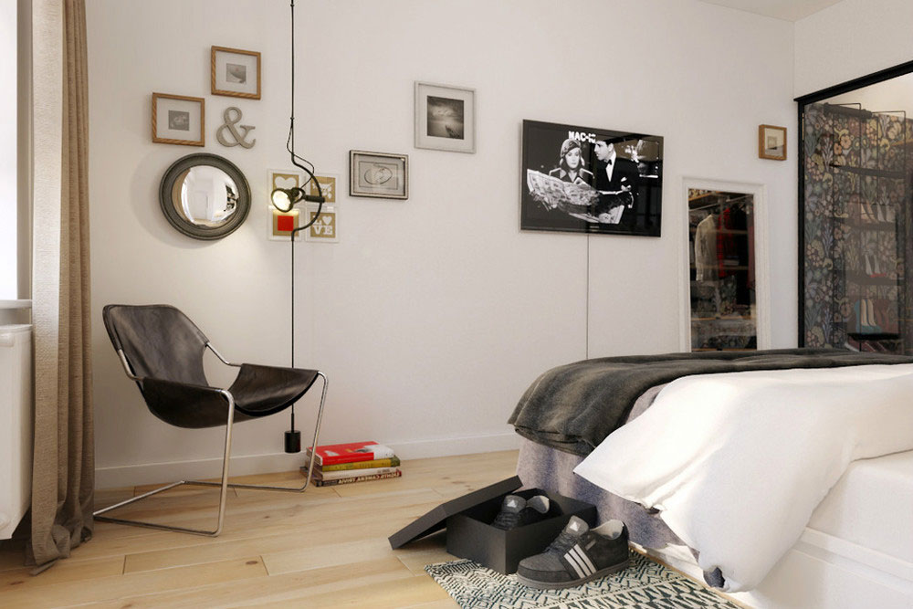 A Chic Black and White Contemporary Apartment for a Big Man with Maximize Space by Natalia Akimov (1)