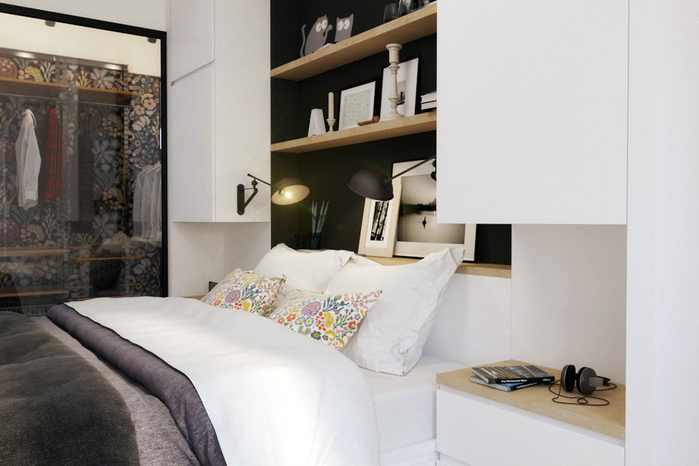 A Chic Black and White Contemporary Apartment for a Big Man with Maximize Space by Natalia Akimov (8)