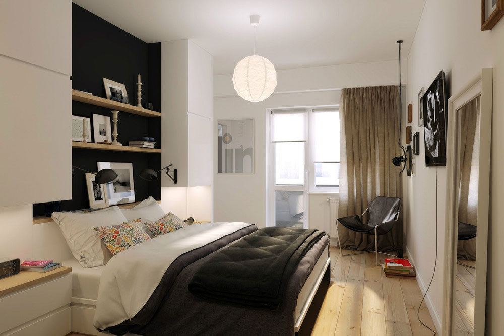 A Chic Black and White Contemporary Apartment for a Big Man with Maximize Space by Natalia Akimov (9)