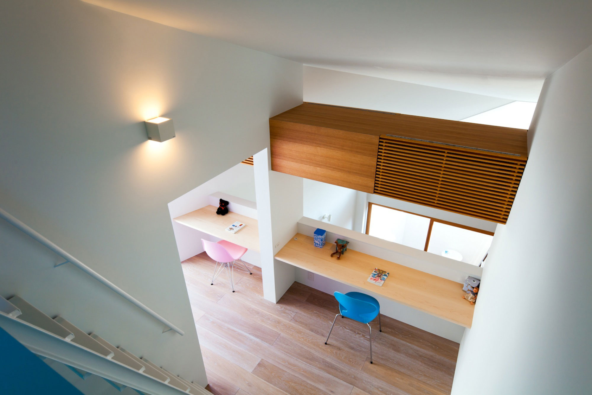 A Colorful Contemporary Home with Splashes of Bold Accents in Nagoya by Atelier Tekuto (17)