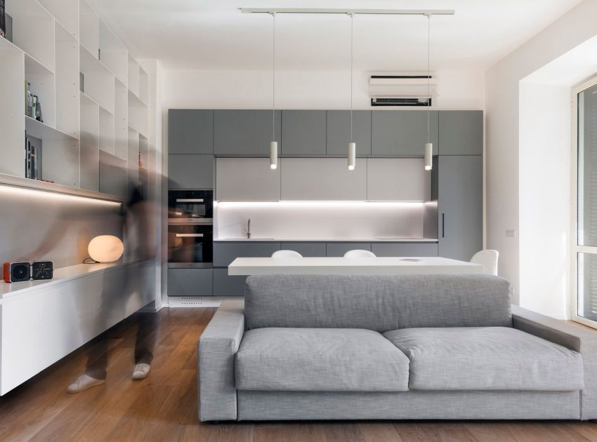 A Compact Yet Minimalist Apartment in Prati, Rome by Luca Peralta Studio (1)