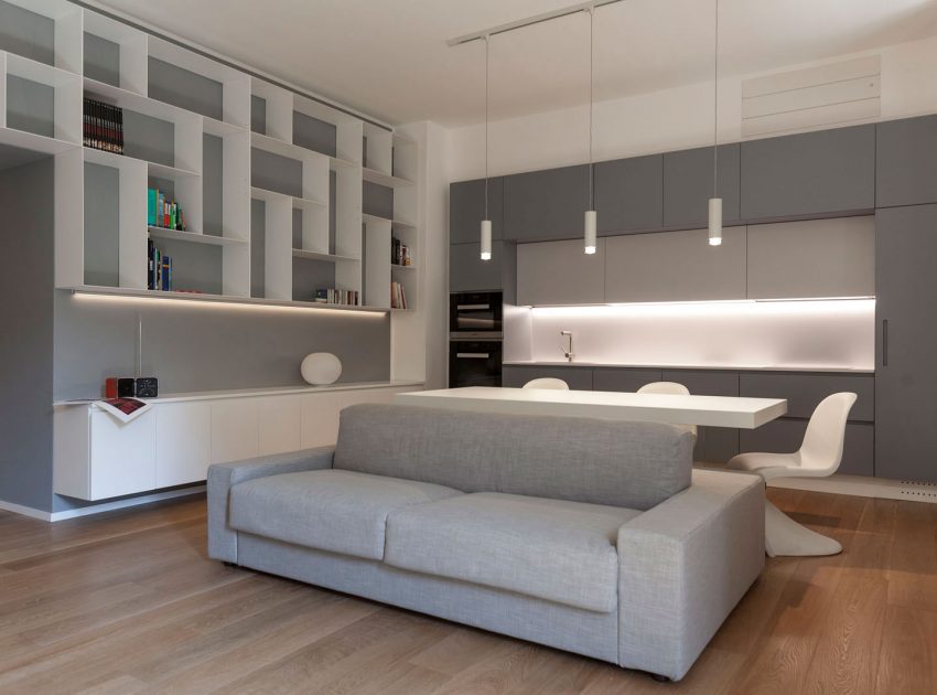 A Compact Yet Minimalist Apartment in Prati, Rome by Luca Peralta Studio (2)