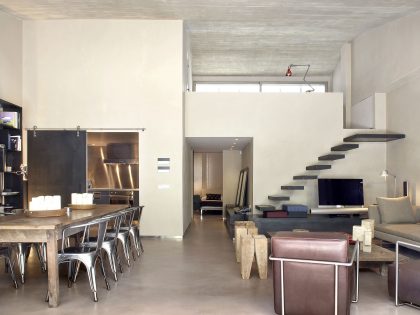 A Contemporary Apartment with Simple and Industrial Interiors in Barcelona by GCA Architects (4)