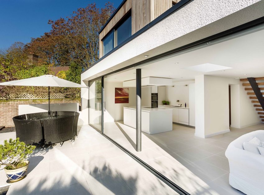 A Contemporary Extensions to a Luminous House with Brick Façade in Crawley by Adam Knibb Architects (2)