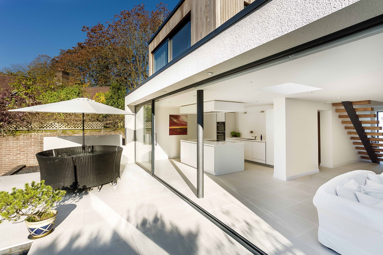A Contemporary Extensions to a Luminous House with Brick Façade in Crawley by Adam Knibb Architects (2)