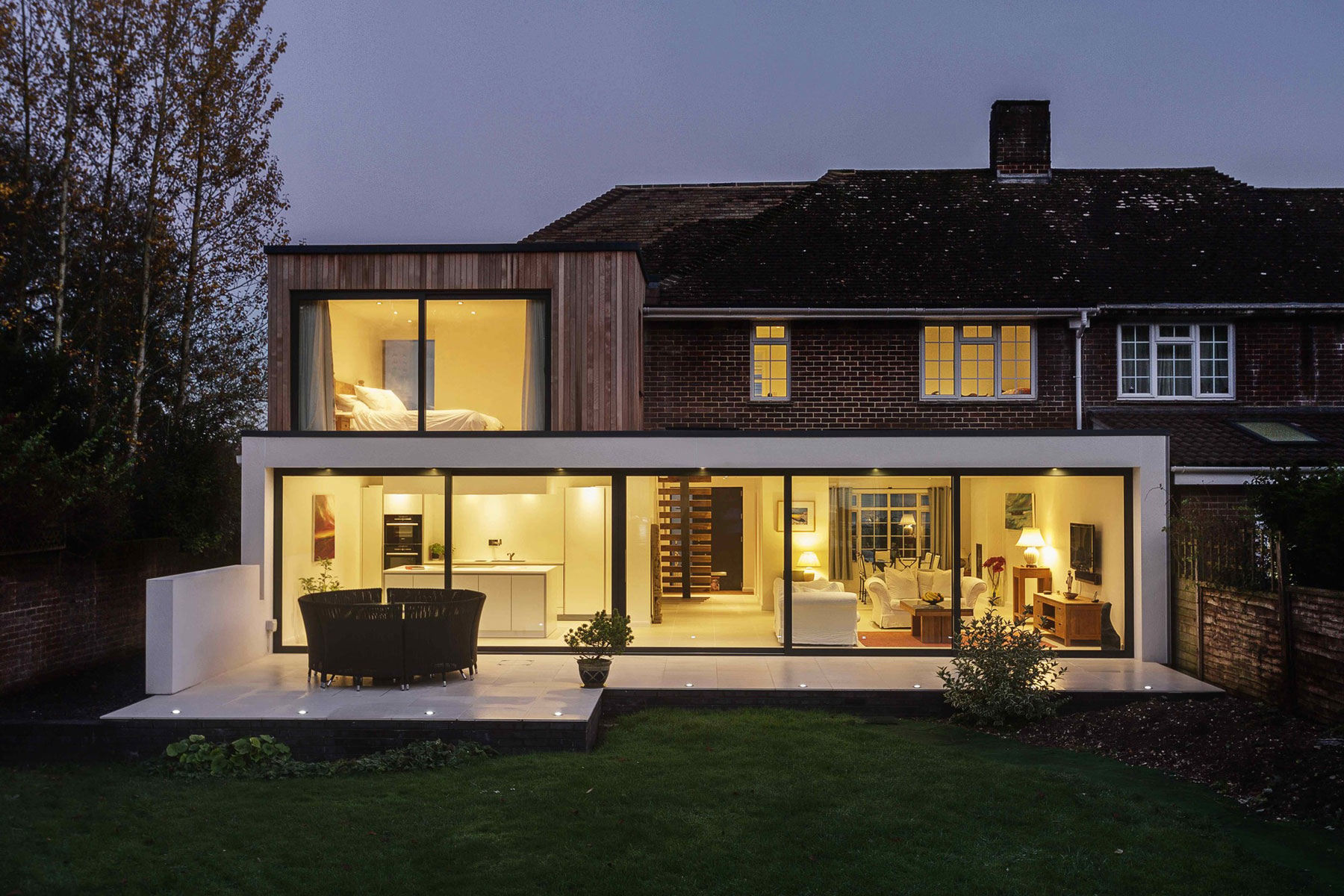A Contemporary Extensions to a Luminous House with Brick Façade in Crawley by Adam Knibb Architects (8)