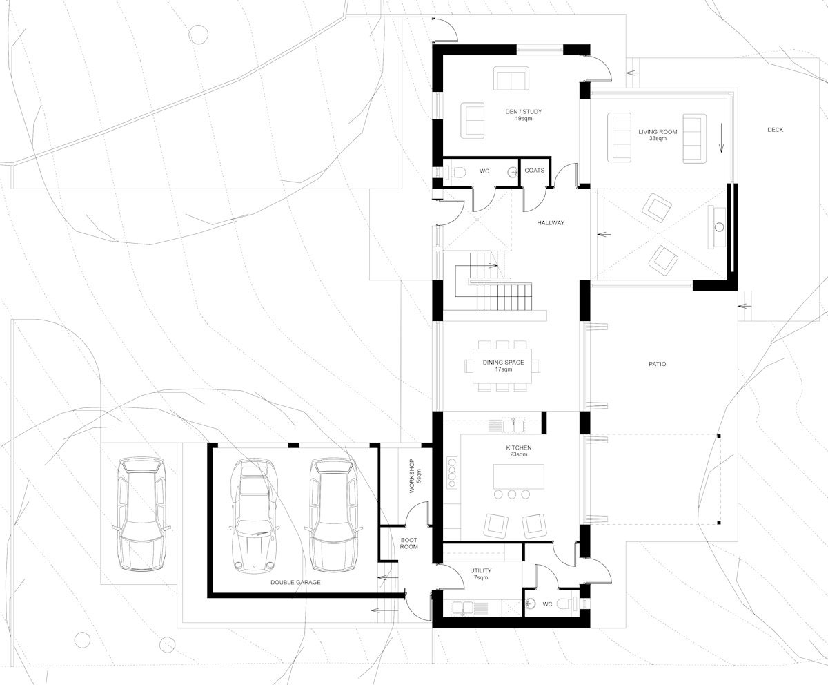 A Contemporary Family Home with Strong and Vibrant Interiors in Hertfordshire by Stephen Davy Peter Smith Architects (16)