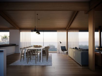 A Contemporary Family Home with a Pair of Mono-Pitched Volumes in South Wales by Hyde + Hyde Architects (11)