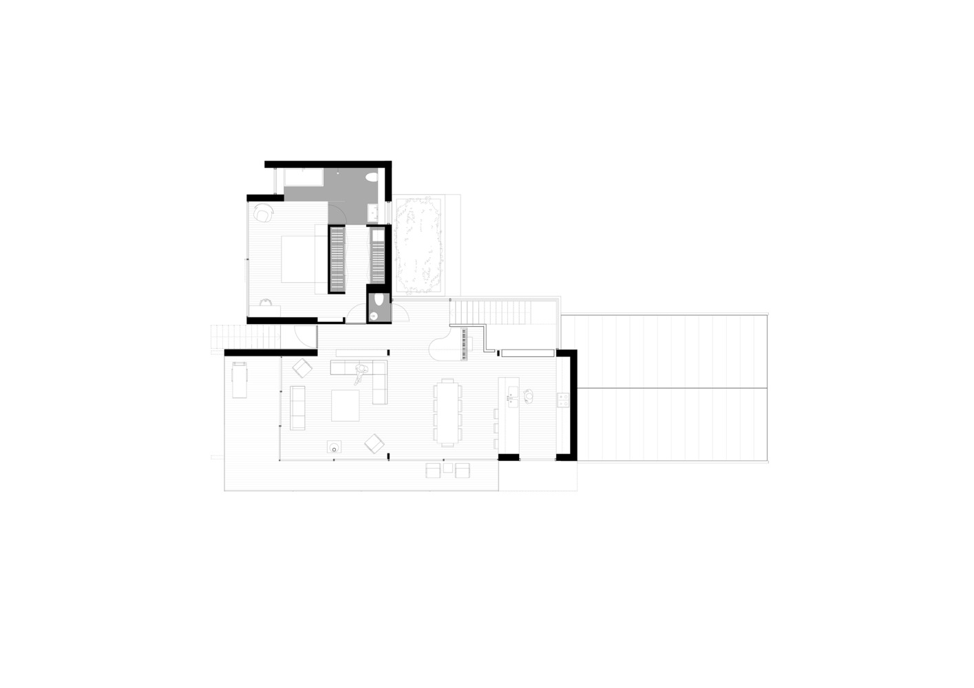 A Contemporary Family Home with a Pair of Mono-Pitched Volumes in South Wales by Hyde + Hyde Architects (19)