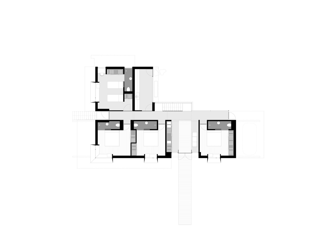 A Contemporary Family Home with a Pair of Mono-Pitched Volumes in South Wales by Hyde + Hyde Architects (20)