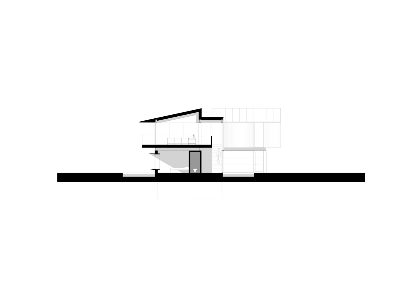 A Contemporary Family Home with a Pair of Mono-Pitched Volumes in South Wales by Hyde + Hyde Architects (21)