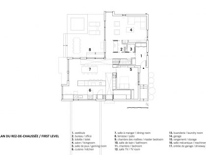 A Contemporary Home Combines Wood and Steel Panelling in Rimouski by NatureHumaine (17)