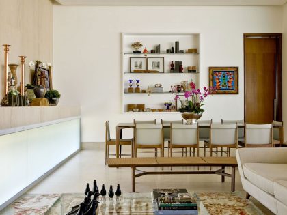 A Contemporary Home Composed by Streamlined Structure with Eclectic Interiors in Goiania by Leo Romano (10)