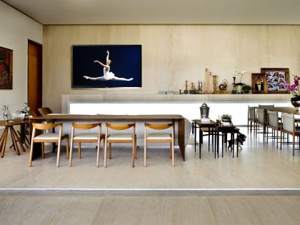 A Contemporary Home Composed by Streamlined Structure with Eclectic Interiors in Goiania by Leo Romano (9)