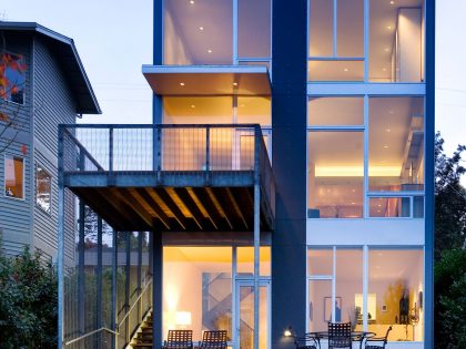 A Contemporary Home Overlooking Lake Washington and the Cascade Mountains in Seattle by David Coleman Architecture (22)