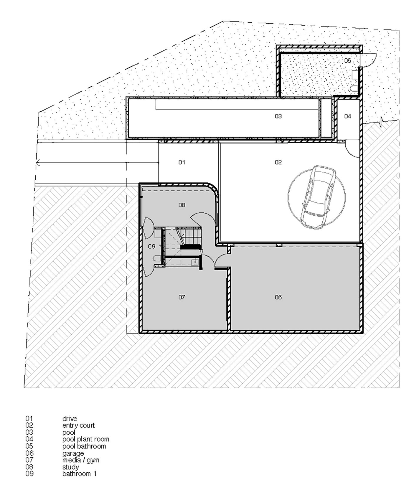 A Contemporary Home with Combination of Concrete and Glass Materials on Herne Bay Road by Daniel Marshall Architects (10)