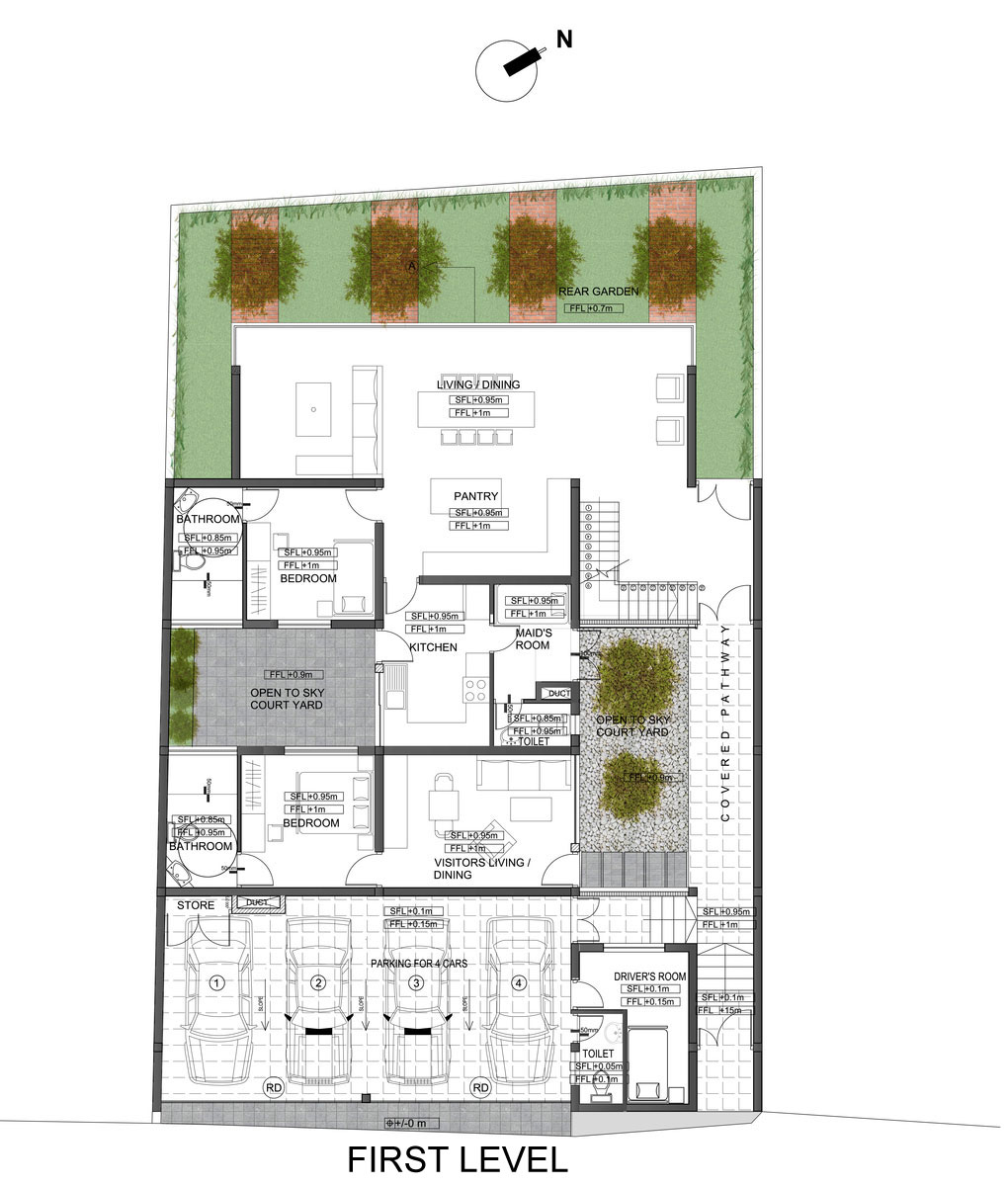 A Contemporary Home with Private Spaces and Natural Light in Colombo, Sri Lanka by KWA Architects (15)