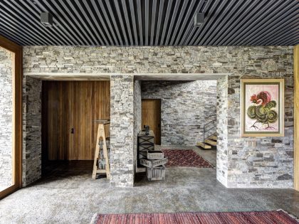 A Contemporary Home with Rustic Elements of Wood and Stone in Mexico by Elías Rizo Arquitectos (12)