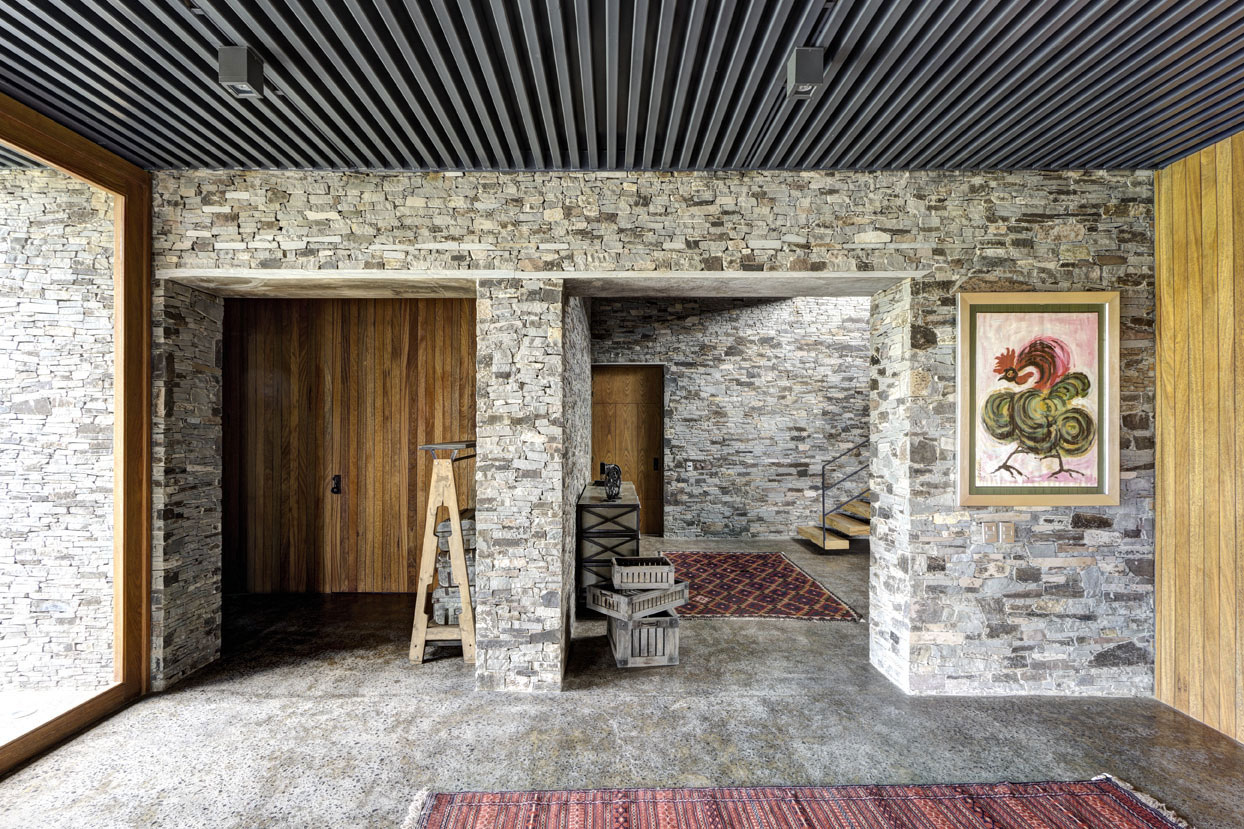 A Contemporary Home with Rustic Elements of Wood and Stone in Mexico by Elías Rizo Arquitectos (12)