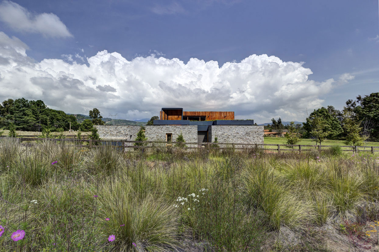 A Contemporary Home with Rustic Elements of Wood and Stone in Mexico by Elías Rizo Arquitectos (2)