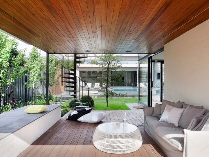 A Stylish Contemporary Home with a Dramatic Landscaping Program in Caulfield by Bower Architecture (5)