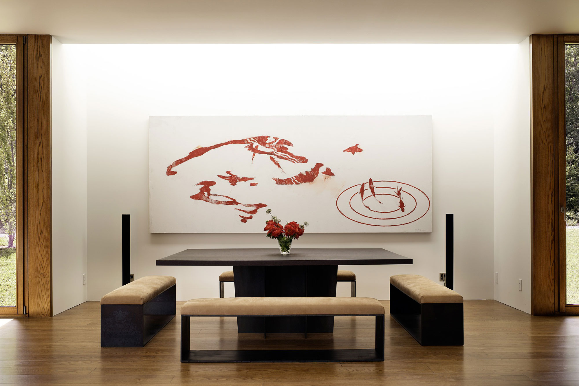 A Contemporary House Constructed of Wood and Metal-Clad for Two Art Collectors in Ancram by HHF Architects & Ai Weiwei (12)