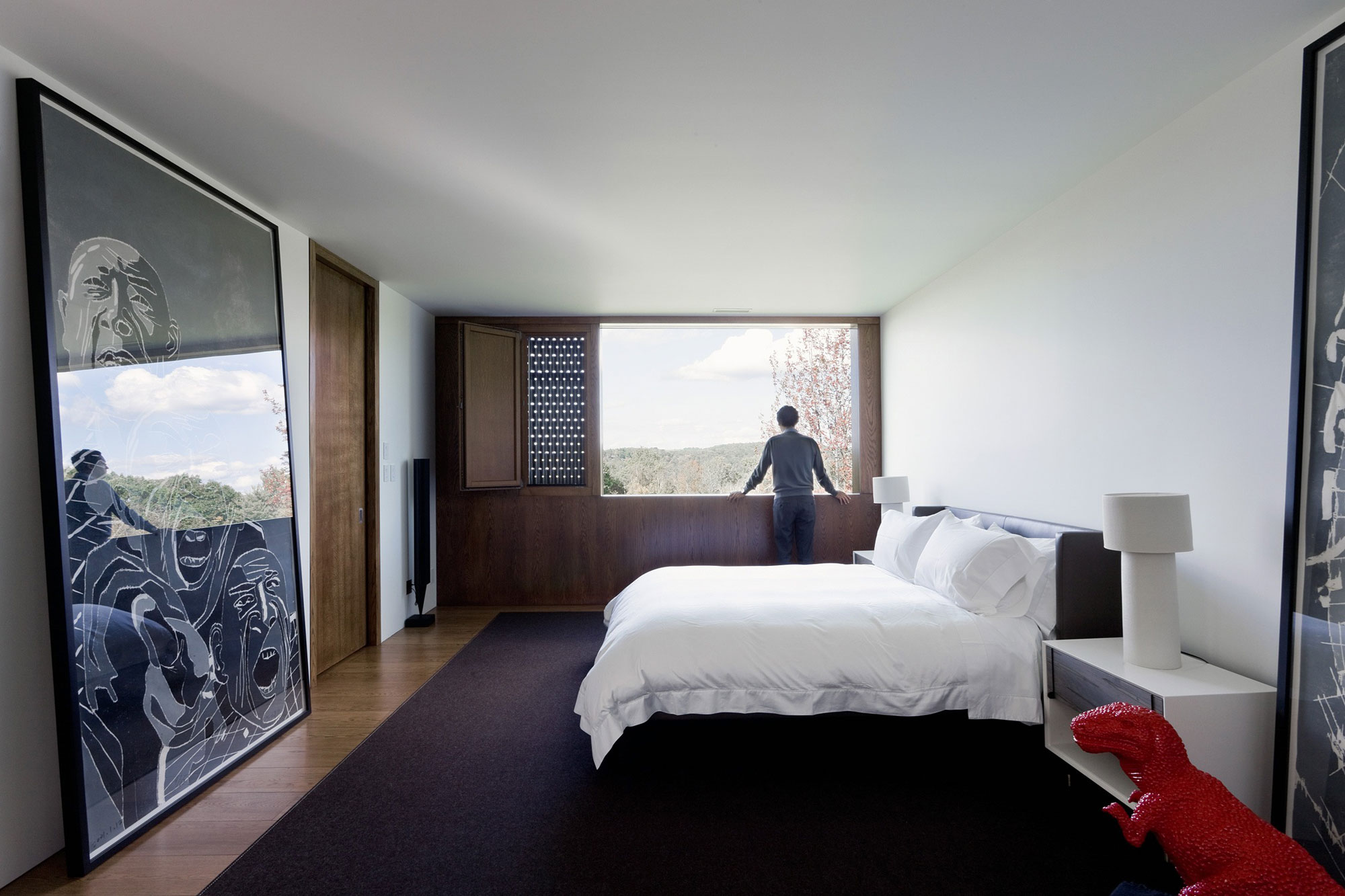 A Contemporary House Constructed of Wood and Metal-Clad for Two Art Collectors in Ancram by HHF Architects & Ai Weiwei (14)