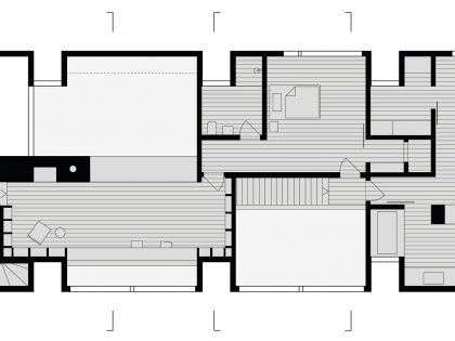 A Contemporary House Constructed of Wood and Metal-Clad for Two Art Collectors in Ancram by HHF Architects & Ai Weiwei (26)