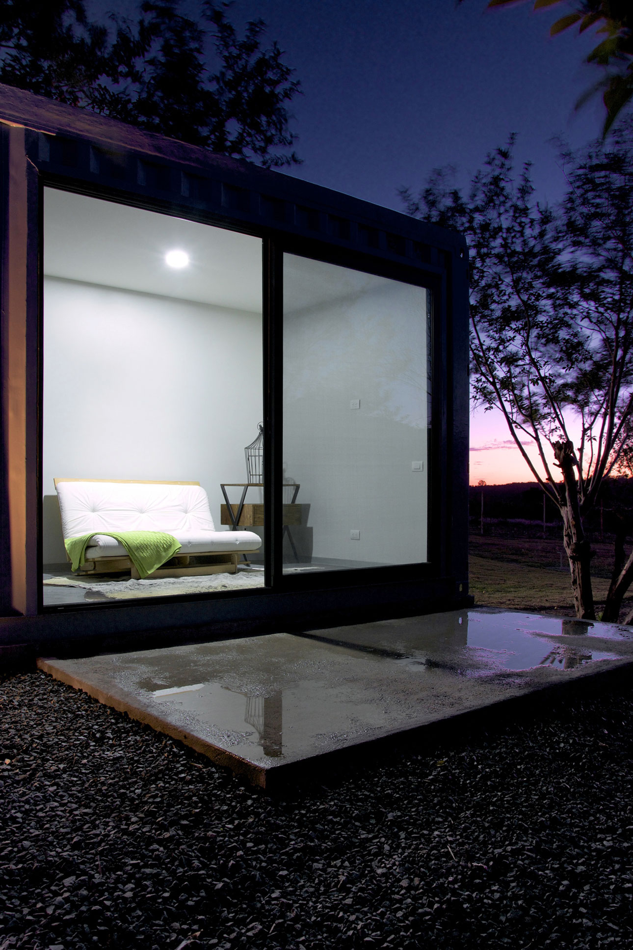 A Stylish Contemporary House Made of Four Shipping Containers in the Primavera Forest by S+ Diseño (19)