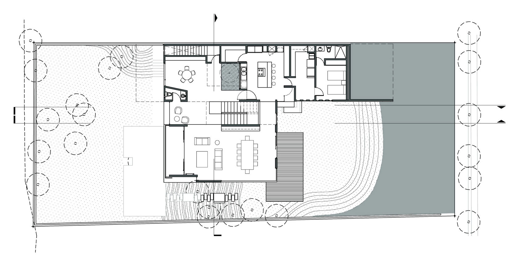 A Contemporary House Made of Wood, Concrete and Volcanic Stone in Mexico City by Materia Arquitectonica (21)