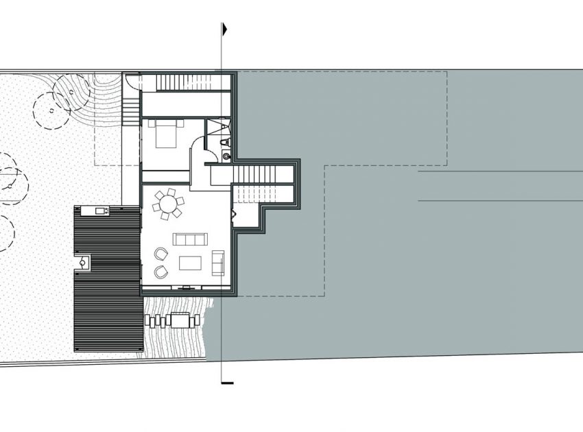 A Contemporary House Made of Wood, Concrete and Volcanic Stone in Mexico City by Materia Arquitectonica (22)