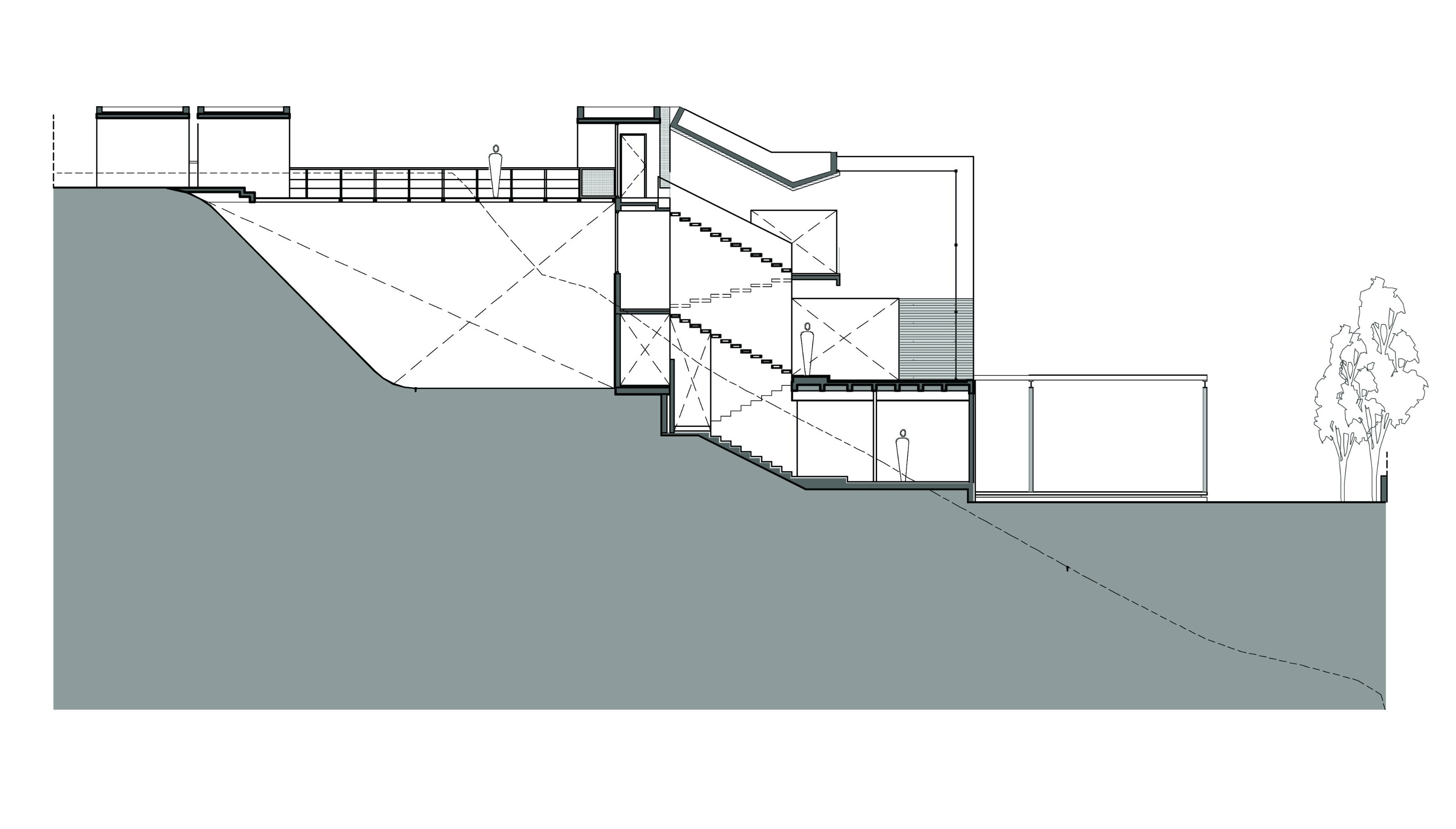 A Contemporary House Made of Wood, Concrete and Volcanic Stone in Mexico City by Materia Arquitectonica (24)