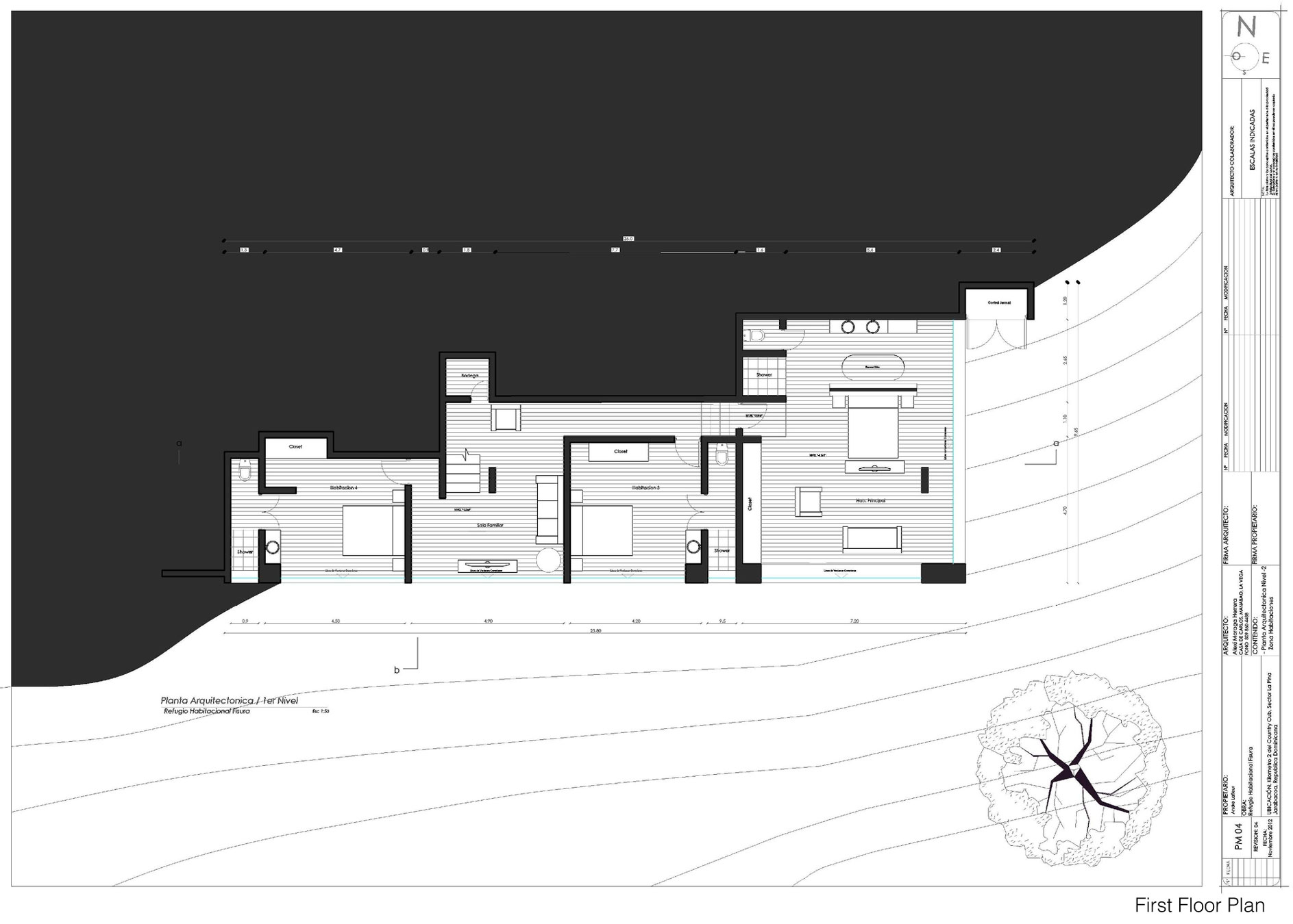 A Contemporary House with Exposed Concrete Walls and Excavated Rock in Dominican Republic by VASHO (24)