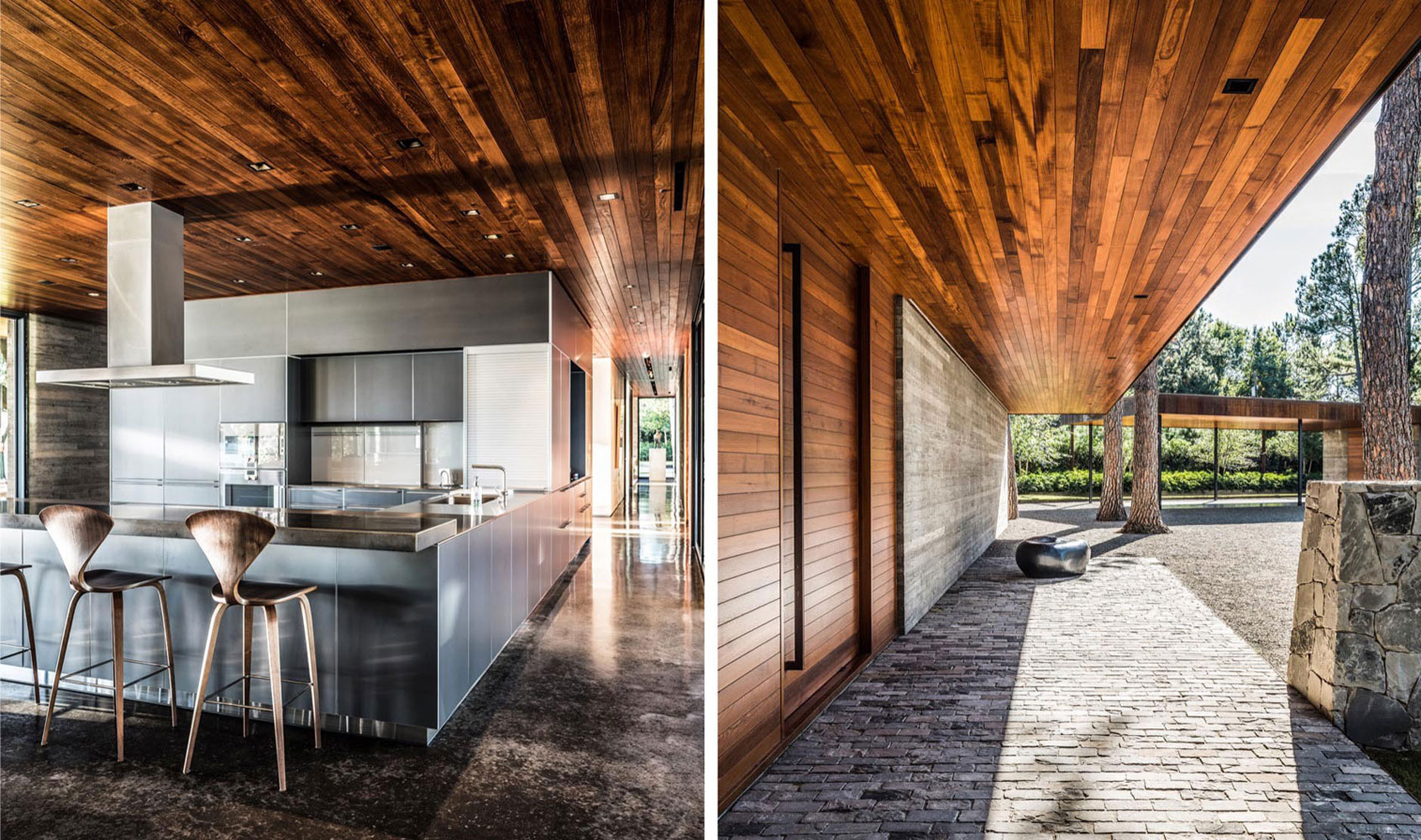 A Contemporary Lakefront Home with Concrete and Weathering Steel in Cedar Creek Reservoir by Wernerfield (14)
