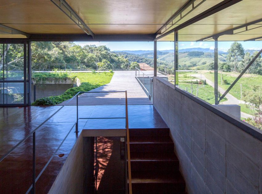 A Contemporary Mountainside Home in the Stunning Hills of Santo Antônio do Pinhal by H+F Arquitetos (14)