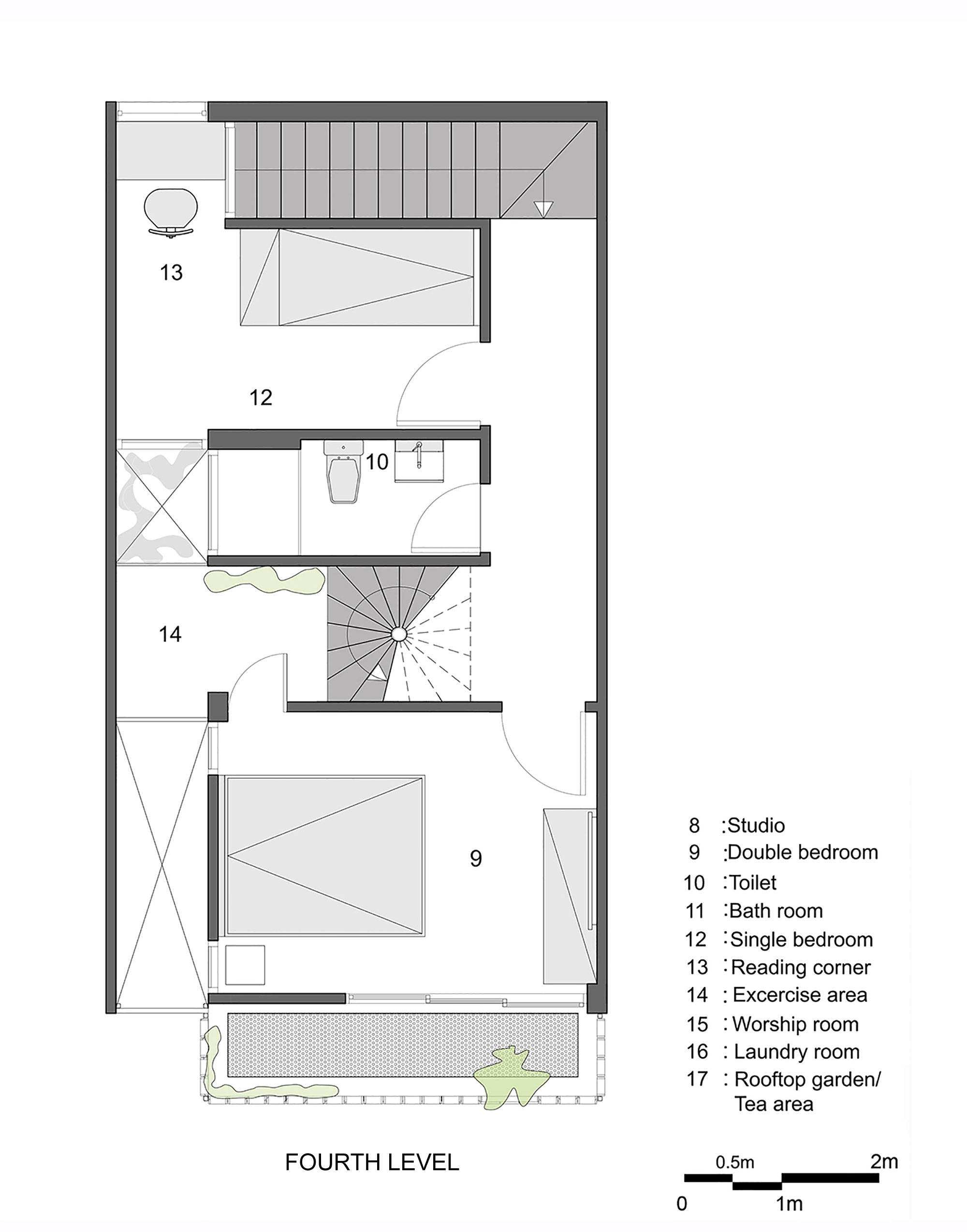 A Cozy and Comfortable Vertical Home for a Family of Four in Ho Chi Minh, Vietnam by Studio8 Vietnam (20)