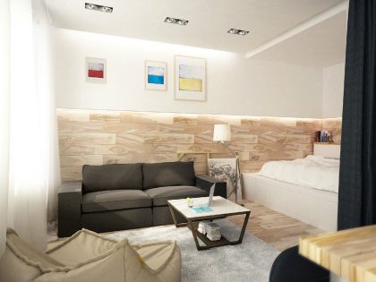 A Cozy and Stylish Apartment with Trendy Interiors for a Young Couple by Design ART-UGOL (1)