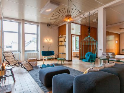 A Former Office Space Transformed Into a Vibrant and Colorful Apartment in Ghent