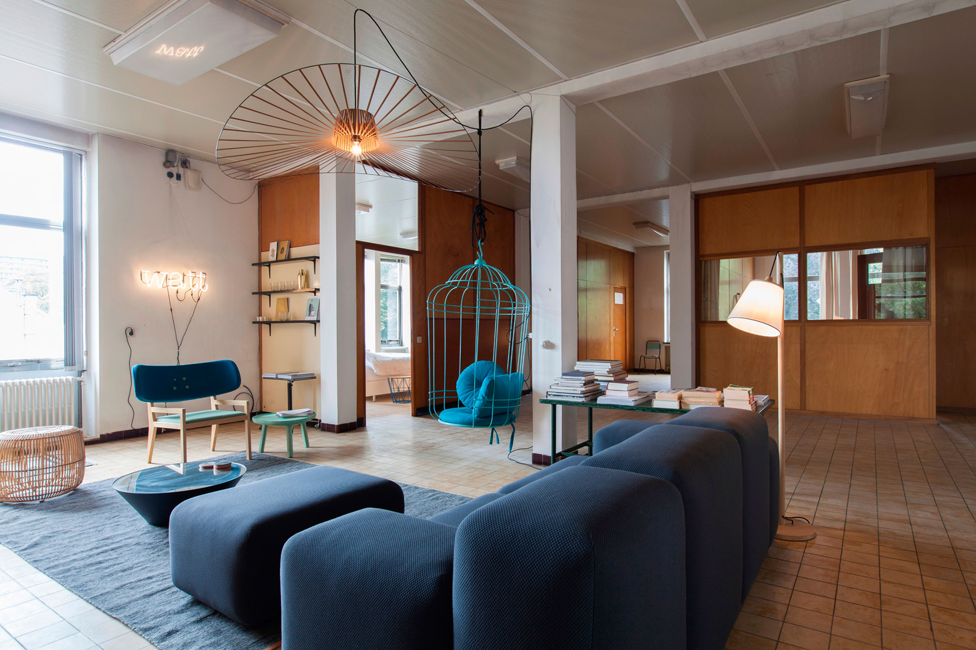 A Former Office Space Transformed Into a Vibrant and Colorful Apartment in Ghent by Dift (2)