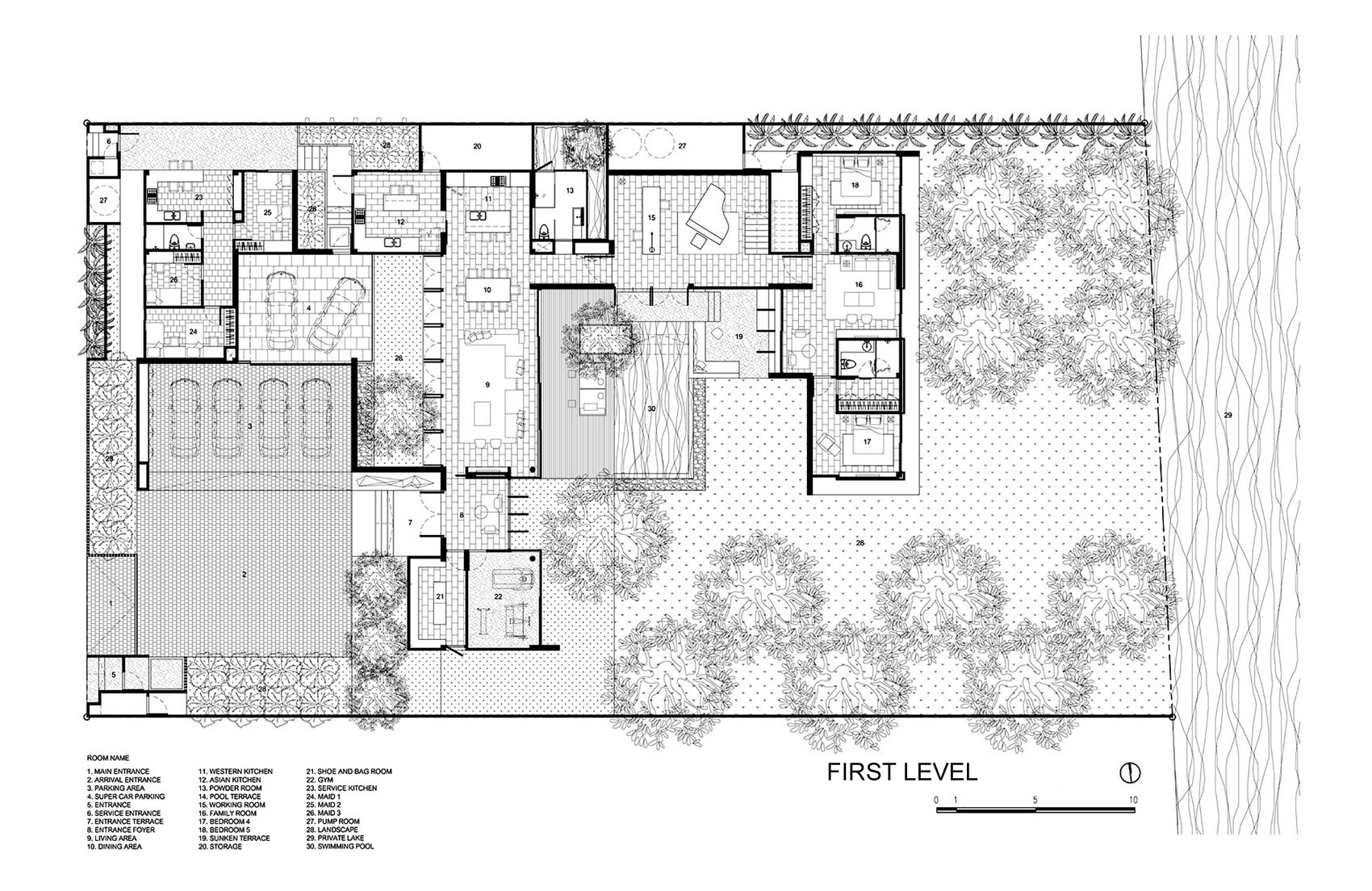 A Fresh Contemporary Home with Stylish and Dramatic Views in Bangkok by Ayutt and Associates Design (19)
