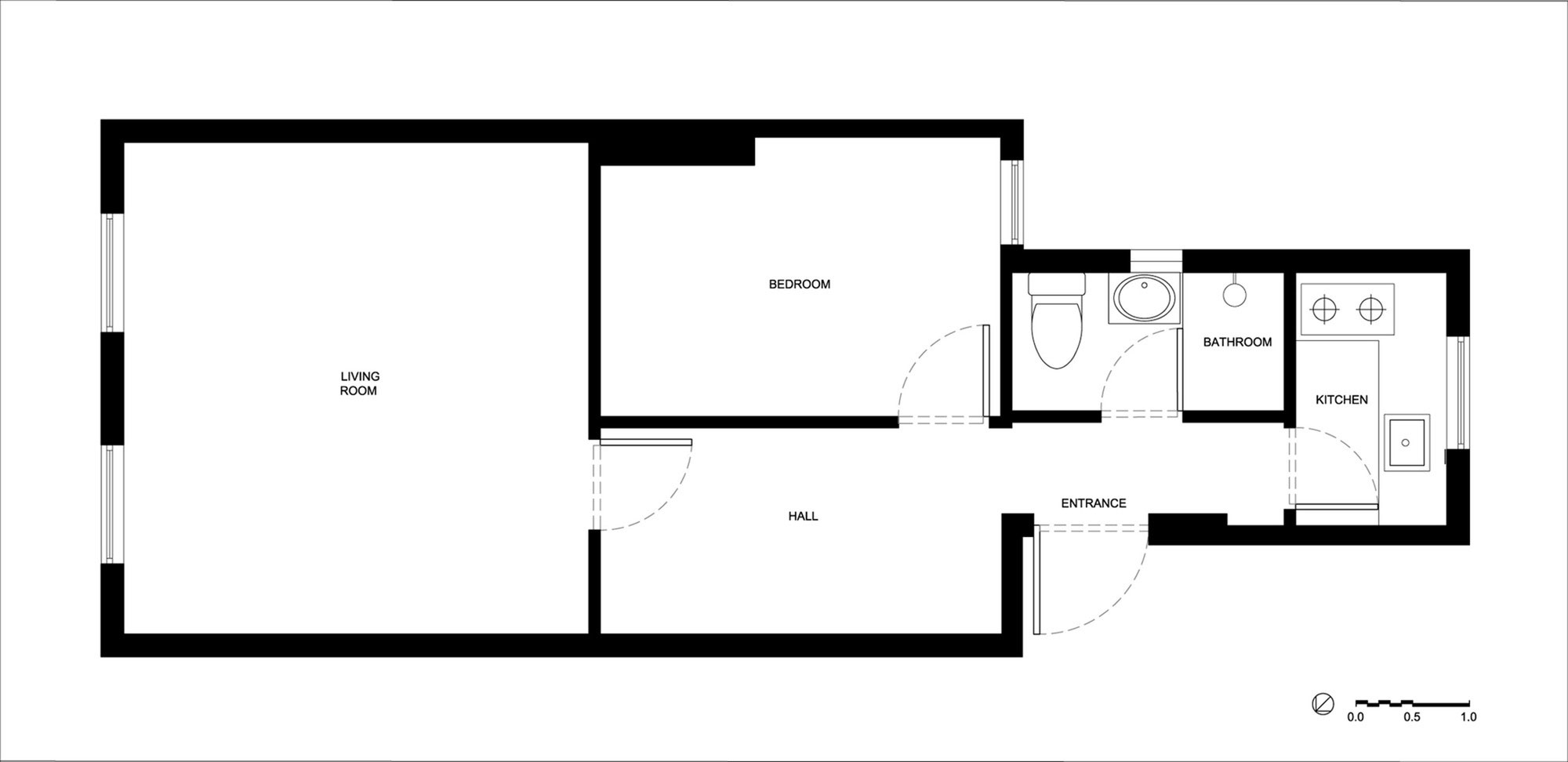 A Functional and Tiny Apartment with Lots of Natural Light in Shanghai by MoreDesignOffice (13)