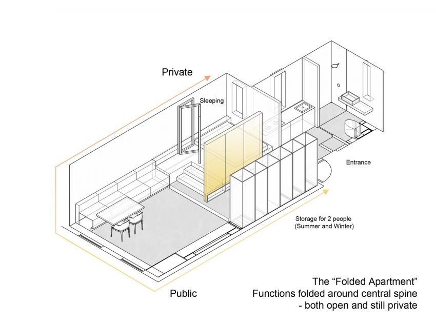 A Functional and Tiny Apartment with Lots of Natural Light in Shanghai by MoreDesignOffice (18)