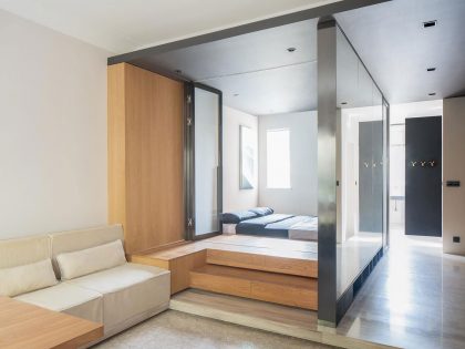 A Functional and Tiny Apartment with Lots of Natural Light in Shanghai by MoreDesignOffice (5)