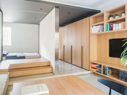 A Functional and Tiny Apartment with Lots of Natural Light in Shanghai by MoreDesignOffice (6)