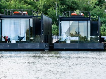 A Beautiful Floating Home with Lush Landscape and Mountain Views on the River Kwai by Agaligo Studio (3)