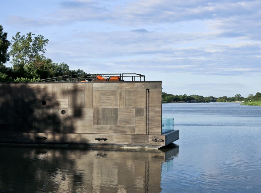 A Beautiful Floating Home with Lush Landscape and Mountain Views on the River Kwai by Agaligo Studio (9)