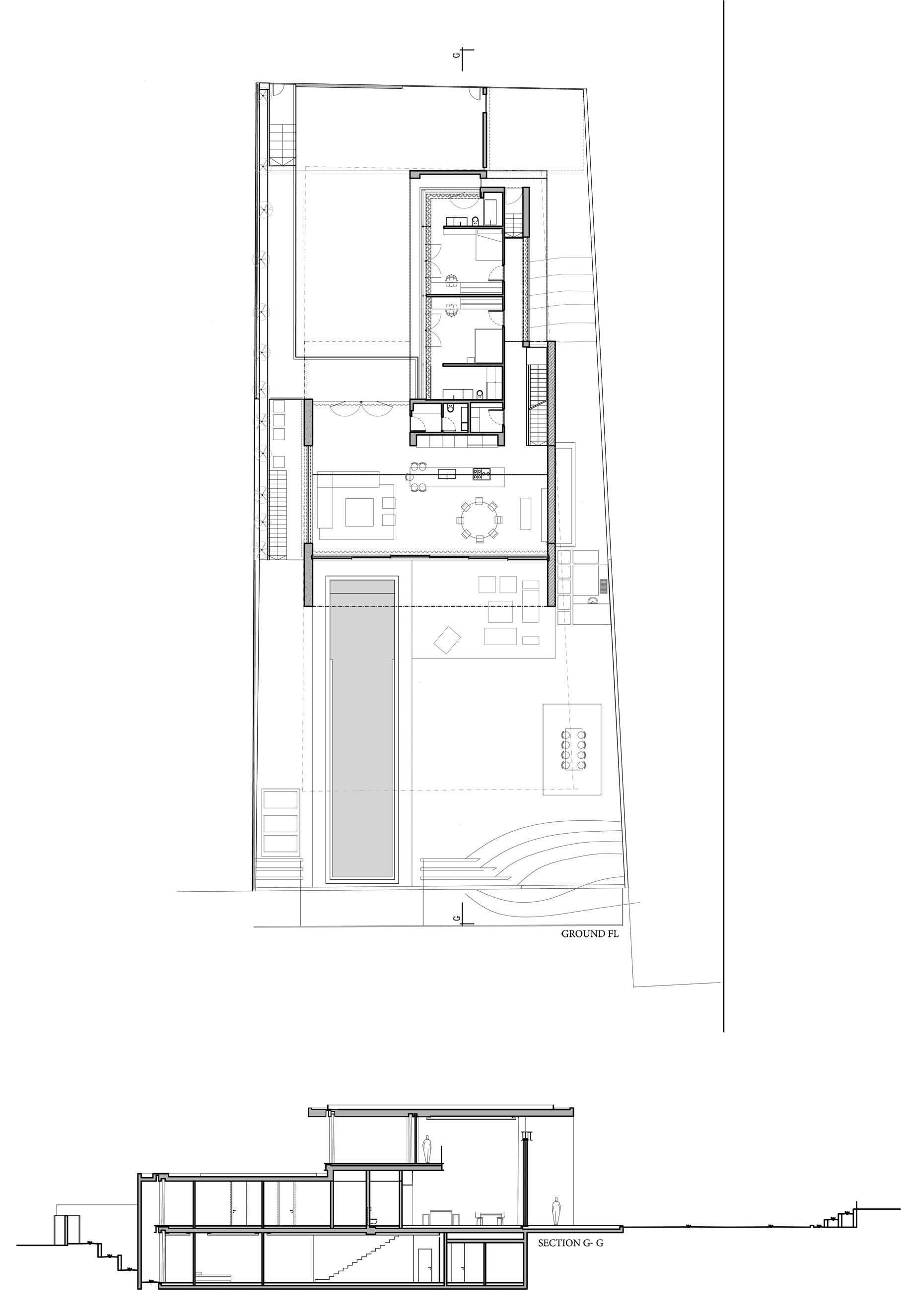 An Elegant Modern House Amid Two Courtyards with Natural Light in Ramat HaSharon by Pitsou Kedem Architects (28)