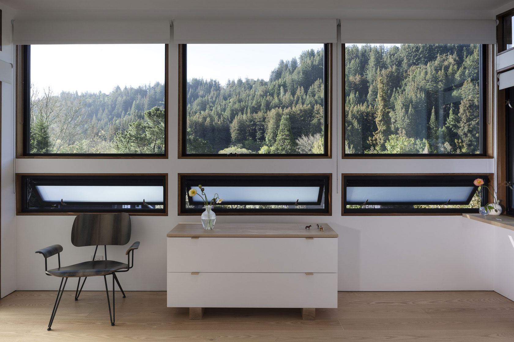 A Rustic Modern House with Pool Terrace and Garage with Green Roof in San Rafael by Feldman Architecture (10)