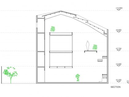 A Light-Filled Contemporary Home for Three Buddhists in Ho Chi Minh, Vietnam by H.A (28)