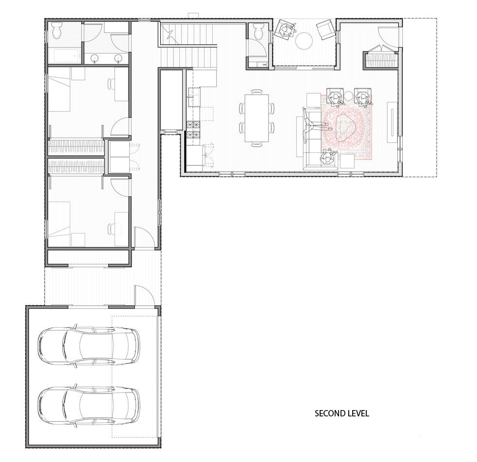 A Light and Bright Contemporary Home Surrounded by Lush Vegetation in Austin, Texas by Derrington Building Studio (17)